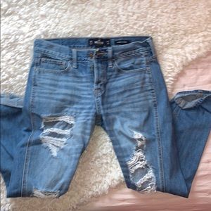 Hollister ripped boyfriend jeans